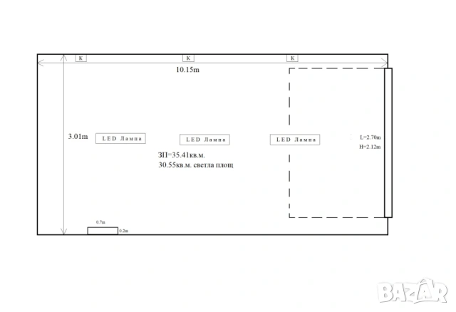 ДВОЕН ГАРАЖ под наем за 2 коли в кв. Карпузица, от Собственик, снимка 6 - Гаражи и паркоместа - 53615242