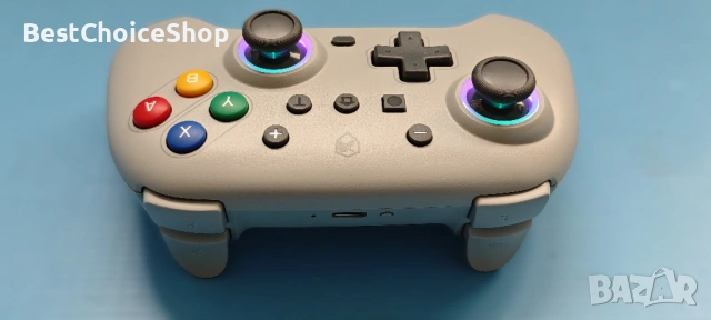 Безжичен геймърски контролер / джойстик ECHTPower ефект на Хол, 2.4G и кабелен, снимка 6 - Джойстици и геймпадове - 54090781