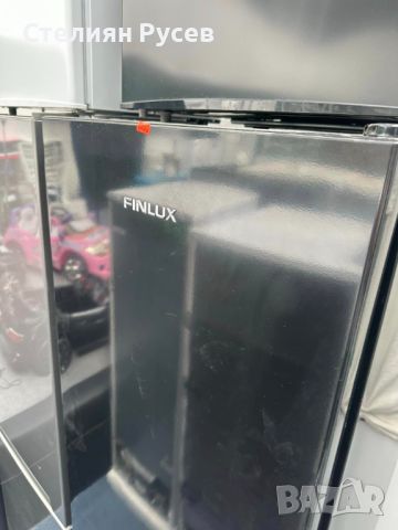 0003  нов  finlux fxca 3133 retro black  Хладилник с фризер  , 268 l,  Черен цена 725 лв 2г гаранция, снимка 4 - Хладилници - 46274552