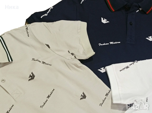 Мъжка поло тениска - 3 цвята, снимка 2 - Тениски - 53329641