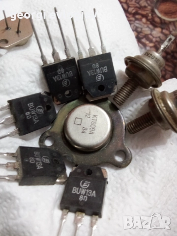 КТ809А  9 бр.   6лв  за брой .Тиристор КУ201Е   18 бр.  2.50лв. За  брой. Транз. BUW13A  20бр.  3лв., снимка 2 - Ремонт на друга електроника - 52131015