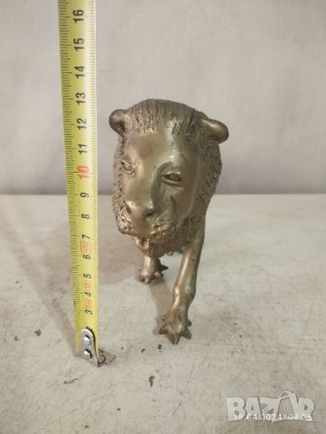 Месингова статуетка лъв, снимка 3 - Други ценни предмети - 45341985
