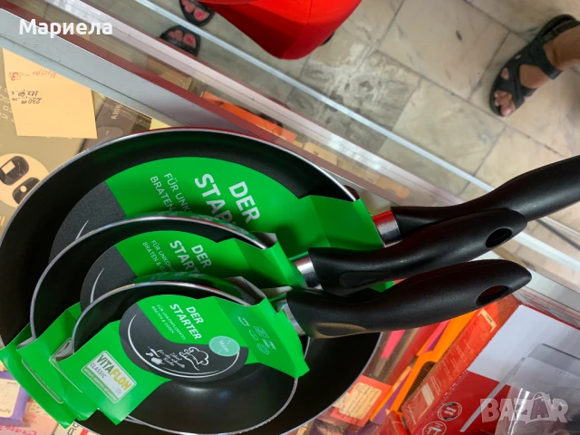 Комплект 3 немски тигана / С незалепващо покритие, снимка 2 - Съдове за готвене - 51203938