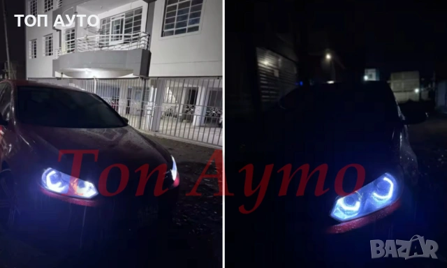 Декоративни Капачки 2,5'' и 3'' Angel eyes DRL Дневни Светлини Бяло и Оранжево, снимка 14 - Аксесоари и консумативи - 53946905