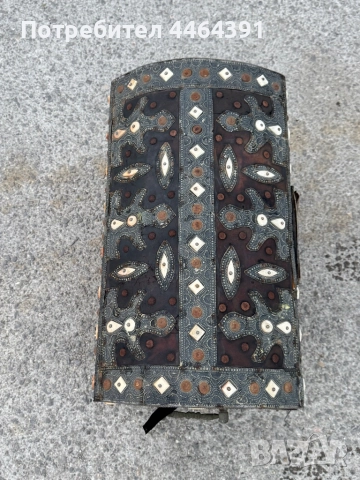 Дървен винтидж сандък , снимка 2 - Антикварни и старинни предмети - 51726304