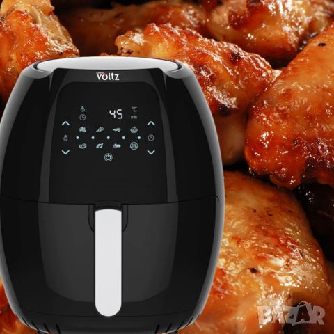 Промоция - Фритюрник AirFryer Voltz OV51980F 1800W, 7.7L, 2 ГОДИНИ ГАРАНЦИЯ, снимка 13 - Фритюрници - 46668009