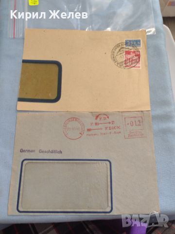 Два стари пощенски пликове с марки и печати Германия за КОЛЕКЦИЯ ДЕКОРАЦИЯ 46096, снимка 1 - Филателия - 46397752