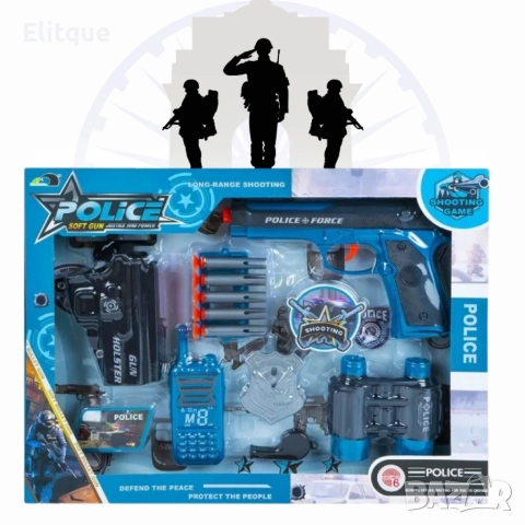 Детски полицейски комплект 7 части, снимка 5 - Други - 52860694