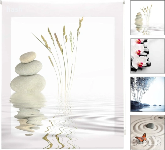 Blindecor Дигитална полупрозрачна ролетна щора, Zen, WZ-14991, 160X180 см