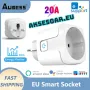 Смарт Контакт eWelink WiFi Smart Plug 20A EU Smart Socket с функция за наблюдение на захранването, снимка 1