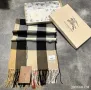 Burberry Луксозен дамски кашмирен шал подаръчен комплект шал с кутия бърбери, снимка 2