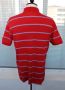 Tommy Hilfiger Mens Red Blue Striped Casual Polo Short Sleeve Shirt Size M, снимка 8