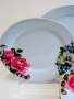 Порцеланови чинии 8 бр. "Art of Luxury Color Fantasy Fine Porcelain Bavaria Style"., снимка 3