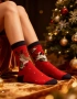 Луксозни Коледни Термо Чорапи, снимка 6