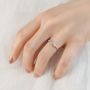 Meissa Комплект от два сребърни пръстена за двойка за годеж, сватба, годишнини, снимка 4