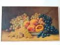 Художник Сергей Петров 1918-2006  стара картина старинна картина  натюрморт с плодове , снимка 5