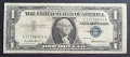 Банкнота 4 . САЩ .Долар . 1 долар . Син печат . 1957 година.