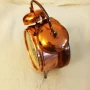 Часовник будилник KIENZLE меден корпус с камбанки работещ, снимка 4