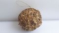Коледна украса за елха - златна топка, снимка 1