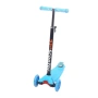 Детска тротинетка 21st Scooter със светещи колела, сгъваема, до 50кг – Синя, снимка 2
