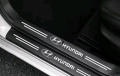 черни карбонови стикери за прагове стикер лепенка Хюндай Hyundai кола автомобил джип , снимка 1