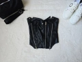 Дамски кожен корсет бюстие топ, снимка 10