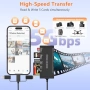 Нов Адаптер четец за карти 7 в 1 за SD/TF/CF/MS/xD USB-C Lightning 5Gbps, снимка 5