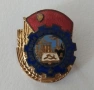 Знак значка За активна профсъюзна работа. бронз. емайл., снимка 2