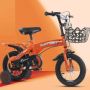 Детски велосипед със светещи помощни колела Розово,Оранжево,Червен и Синьо, снимка 4