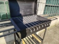 Барбекю скара на дървени въглища НОВО Подсилено 46кг скара плътен квадрат от 10мм 60 на 40 , снимка 4