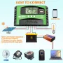 НОВ! Соларен контролер 12V/24V с LCD дисплей, MPPT 60A, снимка 4