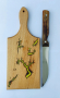Комплект касапски нож с дъска за рязане, снимка 1