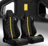 Спортни седалки тип рекаро – жълти, снимка 1 - Аксесоари и консумативи - 45887229
