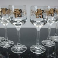 Комплект 6 чаши за ракия, кристалин Bohemia, снимка 1 - Чаши - 45700433