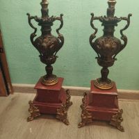 Два барокови свещника комплект, снимка 1 - Други ценни предмети - 45496054