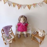 Плетени играчки, кукла ръчна изработка, подарък за момиче,  играчка ръчна изработка, снимка 4 - Кукли - 45387881