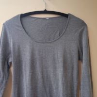 САМО 3 лв. - H&M дамска сива блуза с дълъг ръкав, снимка 1 - Блузи с дълъг ръкав и пуловери - 45342308