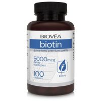 Хранителна добавка BIOTIN 5000mcg 60 капсули-Продуктът е със срок на годност до 06/2024г., снимка 1 - Хранителни добавки - 30027063