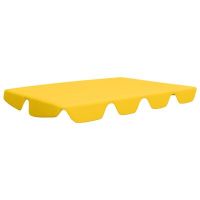 vidaXL Резервен сенник за градинска люлка, жълт, 150/130x105/70 см(SKU:312104, снимка 1 - Градински мебели, декорация  - 45186002