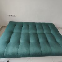 Практичен диван - зелен клик клак 184х85х99см, снимка 2 - Дивани и мека мебел - 45707364