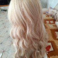Много красива светло руса перука , снимка 3 - Аксесоари за коса - 45334959