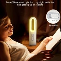 LED Нощна лампа с сензор за движение и Преносимо фенерче 2 в 1 за спалня, баня, четене, къмпинг, снимка 4 - Настолни лампи - 45889714