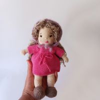 Плетени играчки, кукла ръчна изработка, подарък за момиче,  играчка ръчна изработка, снимка 2 - Кукли - 45387881