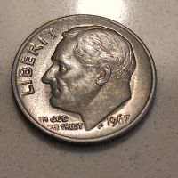 Монети САЩ 1 дайм, [1966-1977], снимка 6 - Нумизматика и бонистика - 45810390
