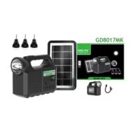 Комплект със соларен панел, фенерче, 3 крушки, USB, снимка 3 - Други - 45768416