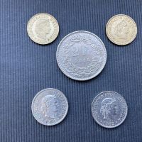 Монети от Швейцария, снимка 1 - Нумизматика и бонистика - 45493741