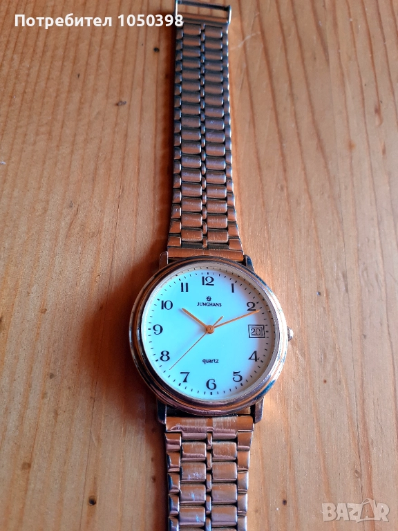 Позлатен JUNGHANS Germany - Кварцов- Добър модел от колекция, снимка 1