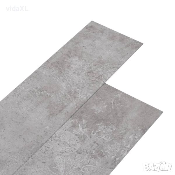 vidaXL Самозалепващи подови дъски от PVC 5,21 м² 2 мм земно сиво（SKU:330194, снимка 1