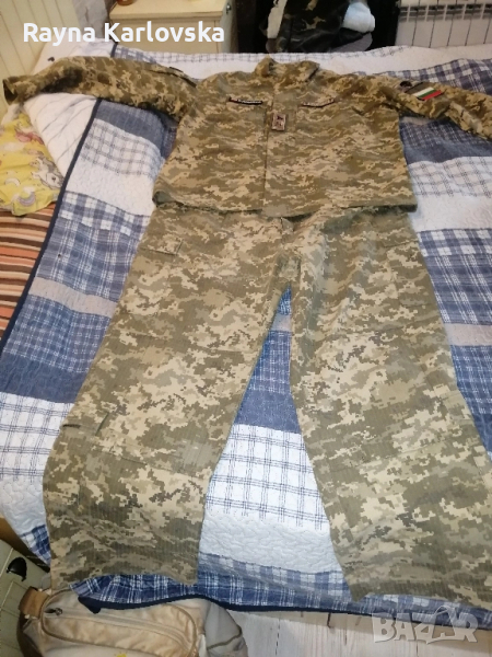 Маскировъчен комплект подсилена полева куртка и тактически панталон и полар, снимка 1