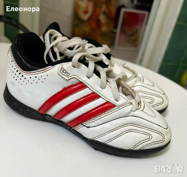 детски бутонки Adidas естествена кожа, снимка 1